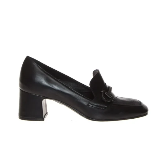 ALESSANDRA PELUSO MOCASSINO TACCO Q904 NERO