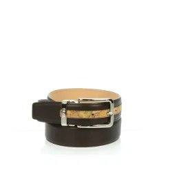 ALVIERO MARTINI 1^CLASSE CINTURA UOMO A4345600 500 PELLE TESTA DI MORO GEO CLASSIC