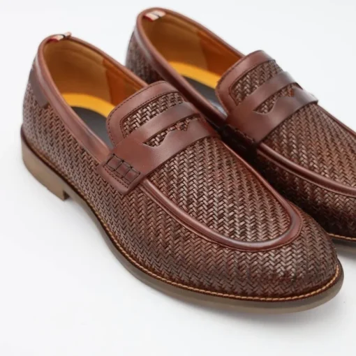 AMBITIOUS MOCASSINO 13479-7264 INTRECCIO MARRONE