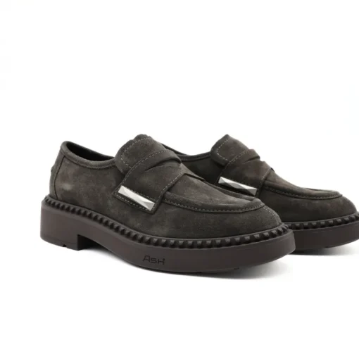 ASH MOCASSINO MEDUSA COM G ACCESSORIO GRIGIO