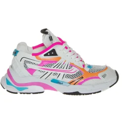 ASH SNEAKERS RACE MESH BIANCO FUCSIA