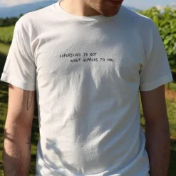 BERNA T-SHIRT 233223-30 BIANCO SCRITTA