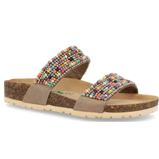 BIONATURA CIABATTA 11 ALBA VIB SUEDE PERLINE