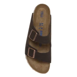 BIRKENSTOCK CIABATTA ARIZONA SOFT 951313 CAMOSCIO MARRONE NARROW FIT