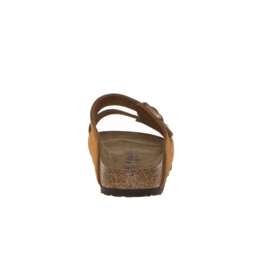 BIRKENSTOCK CIABATTA ARIZONA SOFT 1009527 CAMOSCIO CUOIO NARROW FIT