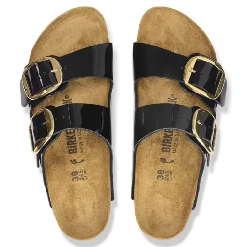BIRKENSTOCK CIABATTA ARIZONA BIG BUCKLE 1027918 NERO NARROW FIT