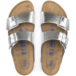 BIRKENSTOCK CIABATTA ARIZONA SOFT 1005961 ARGENTO NARROW FIT