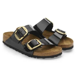 BIRKENSTOCK CIABATTA ARIZONA BIG BUCKLE 1027918 NERO NARROW FIT