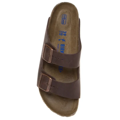 BIRKENSTOCK CIABATTA DONNA ARIZONA SOFT 452763 OILED MARRONE NARROW FIT