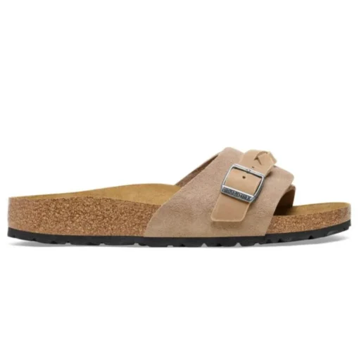 BIRKENSTOCK CIABATTA OITA BRAIDED 1026730 TAUPE NARROW FIT