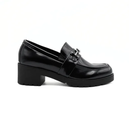 BOTTEGA LOTTI MOCASSINO TACCO 224024 NERO