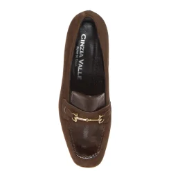 CINZIA VALLE 9441 MOCASSINO DONNA PELLE SCAMOSCIATA-NAPLAK MARRONE