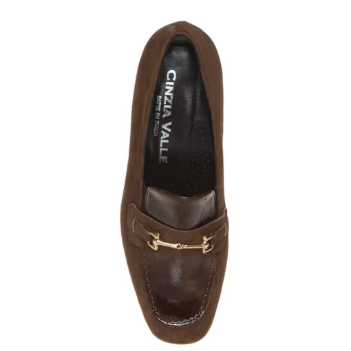 CINZIA VALLE 9441 MOCASSINO DONNA PELLE SCAMOSCIATA-NAPLAK MARRONE