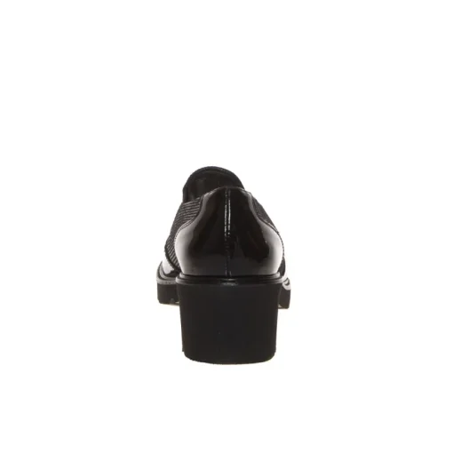 CINZIA VALLE 9422 MOCASSINO SLIPON PELLE VERNICE NERO