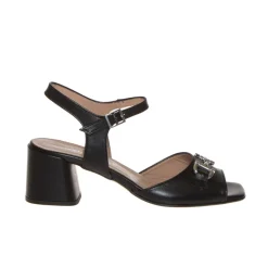 CINZIA VALLE 9673 SANDALO NERO MORSETTO