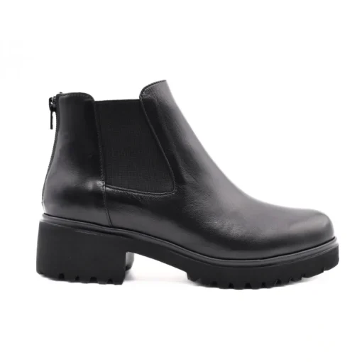 CINZIA VALLE STIVALETTO 10375 NAPPA NERO