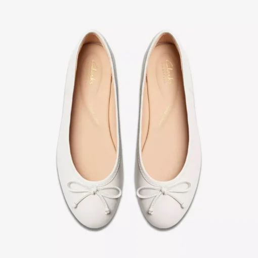CLARKS BALLERINA FAWNA LILY 176378 BIANCO