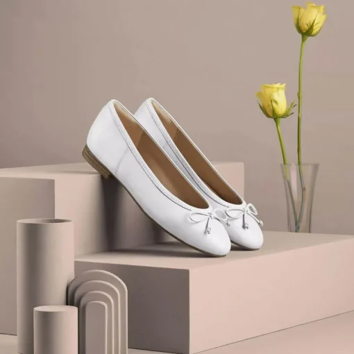CLARKS BALLERINA FAWNA LILY 176378 BIANCO