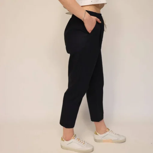 CROCHÈ PANTALONE CR06424-99 NERO
