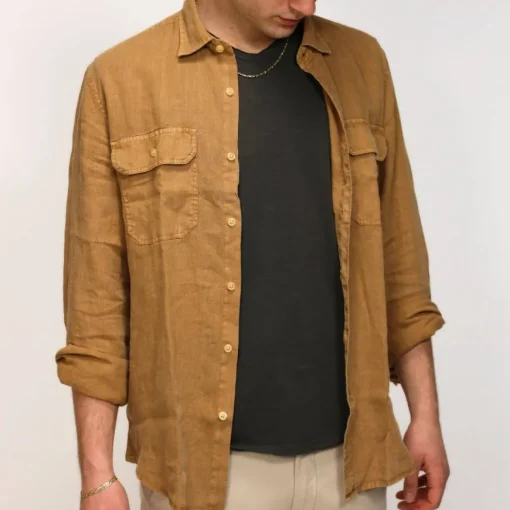 DSTREZZED CAMICIA 303804 CUOIO