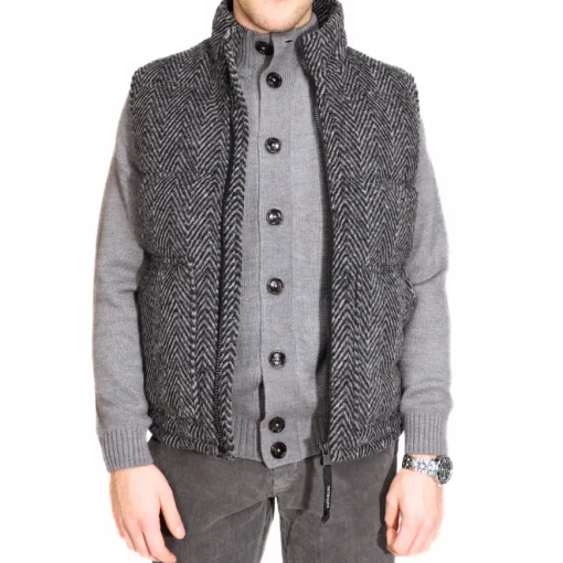 DSTREZZED GILET 121314 811 GRIGIO