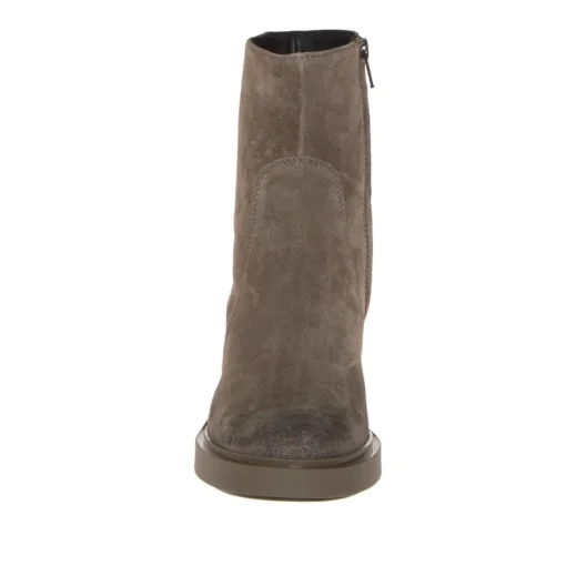 FRAU 80C7 STIVALETTO CAMOSCIO BEIGE TACCO LARGO