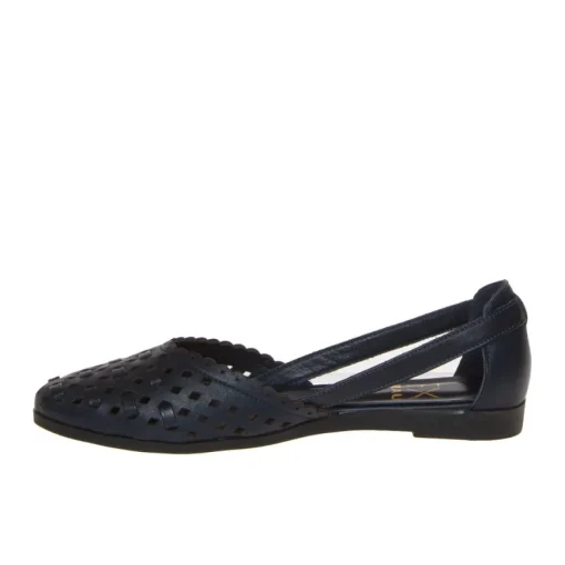 FRAU 03P0 BALLERINA PELLE LASERATA BLU NAVY