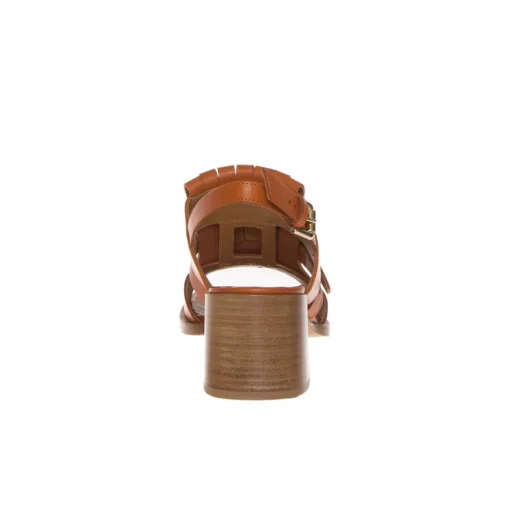 GUGLIELMO ROTTA GYPSY SANDALO FRANGIA MARRONE RUGGINE