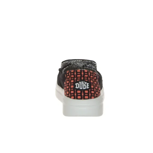HEY DUDE MISTY RISE SLIPON PLATFORM CANVAS NERO