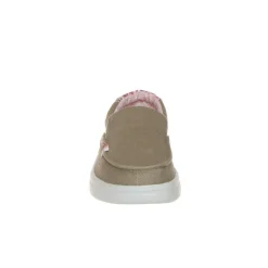 HEY DUDE MISTY RISE SLIPON PLATFORM CANVAS BEIGE