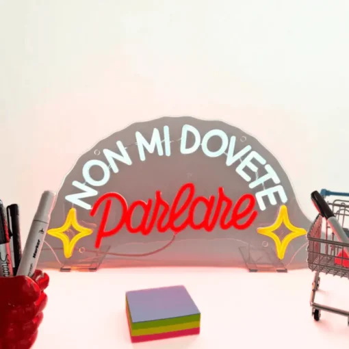 INSULTI LUMINOSI "NON MI DOVETE PARLARE"