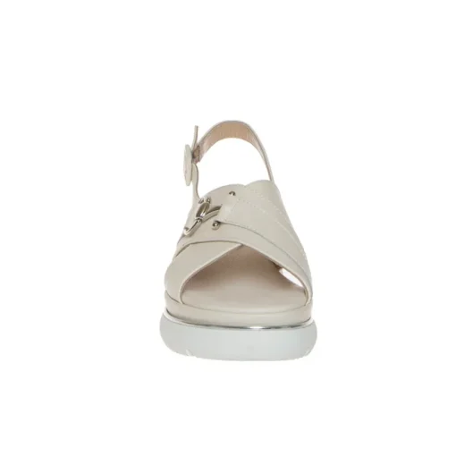 LUCA GROSSI H883S SANDALO ZEPPA PELLE BIANCO
