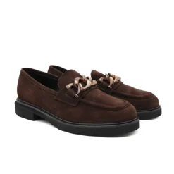 LUCA GROSSI MOCASSINO G882M CAMOSCIO MARRONE