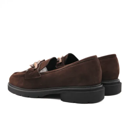 LUCA GROSSI MOCASSINO G882M CAMOSCIO MARRONE
