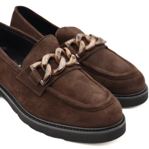 LUCA GROSSI MOCASSINO G882M CAMOSCIO MARRONE