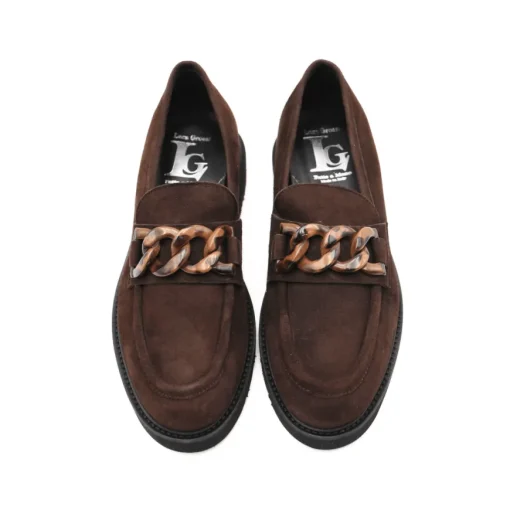LUCA GROSSI MOCASSINO G882M CAMOSCIO MARRONE