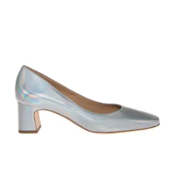 MALÙ 2370 DECOLETTE PELLE LAMINATO ARGENTO