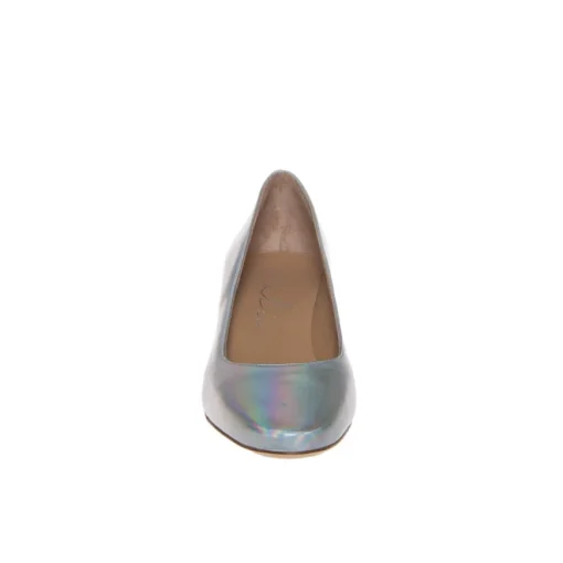 MALÙ 2370 DECOLETTE PELLE LAMINATO ARGENTO