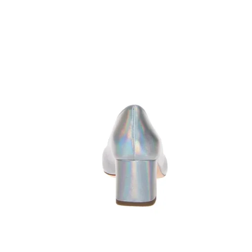 MALÙ 2370 DECOLETTE PELLE LAMINATO ARGENTO
