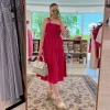MARKUP MW461219 VESTITO MIDI FUCSIA