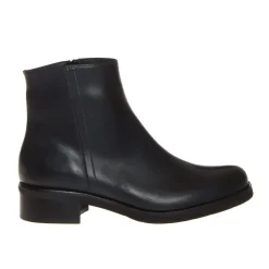 MAT20 1753 STIVALETTO BASSO DONNA VITELLO BLU