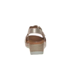 MEPHISTO SANDALO CLAUDINE LAMINATO PLATINO