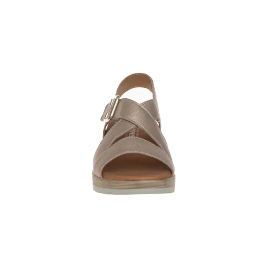 MEPHISTO SANDALO CLAUDINE LAMINATO PLATINO