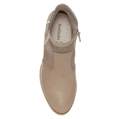 NERO GIARDINI E306221-439 STIVALETTO CHAMPAGNE FORATO