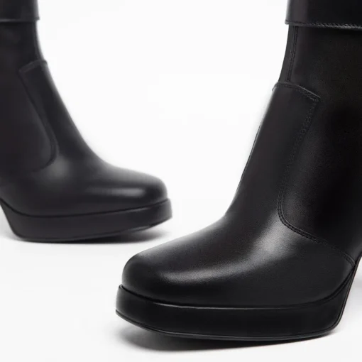 NERO GIARDINI I308220D-100 STIVALETTO PELLE NERO
