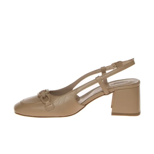 NERO GIARDINI SLINGBACK E307100DE-423 CATENA BEIGE
