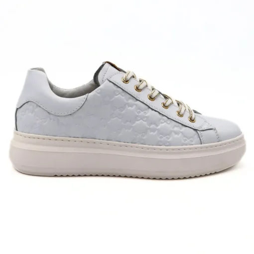 NERO GIARDINI SNEAKER E409915D 707 LOGO BIANCO