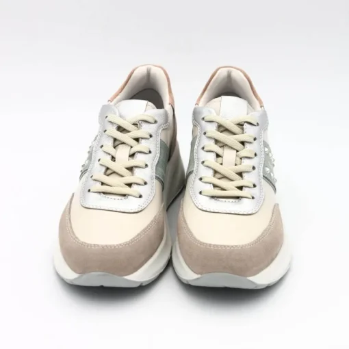NERO GIARDINI SNEAKER E409850D 112 BORCHIE BIANCO