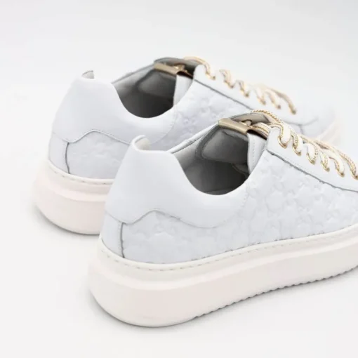 NERO GIARDINI SNEAKER E409915D 707 LOGO BIANCO