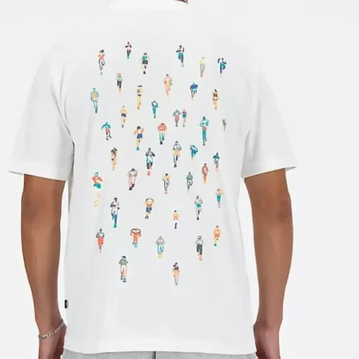NEW BALANCE T-SHIRT MT41590 WT BIANCO